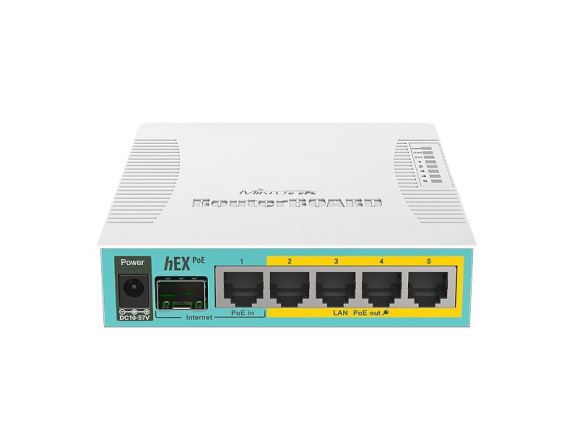 RB960PGS SOHO router hEX PoE, 5x GLAN, USB, PoE
