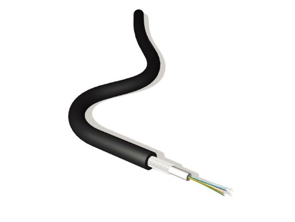 GF108UNI12NM Optický kabel, UDU - gelový, 12x9um OS2 G657A1, venkovní, Fca, černý