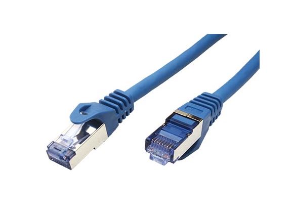 21.15.2846 Propojovací kabel RJ45/RJ45, S/FTP, 7,5m, kat. 6A, LSOH, modrý