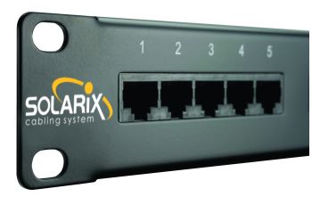 SOLARIX SX25-ISDN-BK voice panel 25xRJ45, kat. 3, UTP, 1U, 19", osazený, černý