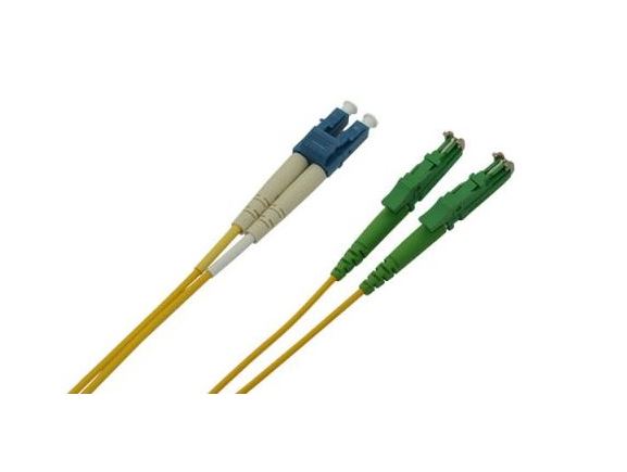 E2/A-LC/P-2-SDL optický propojovací kabel E2000/APC-LC/UPC, 2x2mm,  duplex SM 9/125um, žlutý  2m