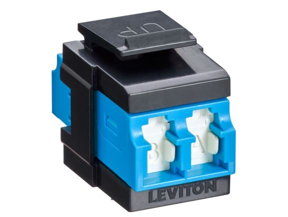41086-LLE modul Quickport LC adapter, MM OM3, duplexní, modrý/černý
