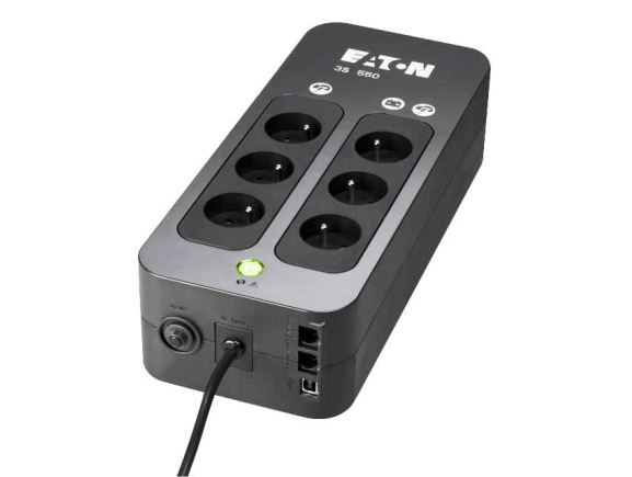 EATON 3S700F záložní zdroj UPS Eaton 3S 700VA/420W, USB, černý, 6×UTE