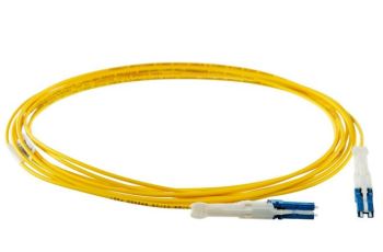 PANDUIT F92RLZNZNONM003 optický propojovací kabel LC/CS -LC/CS duplex 2mm, SM 9/125um OS2, žlutý, 3m