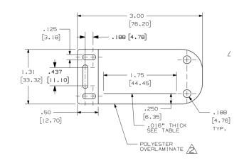 SLCT-YL Kabelový štítek samo-laminovací, 76x33mm, žlutý, bal 25ks (1)
