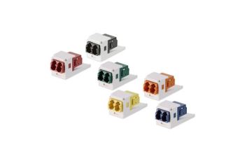 CMDABLLCZBL Modul MINI-COM, černá klíčovaná LC spojka duplexní, MM/SM, černý CMDABLLCZBL Modul MINI-COM, černá klíčovaná LC spojka duplexní, MM/SM, černý