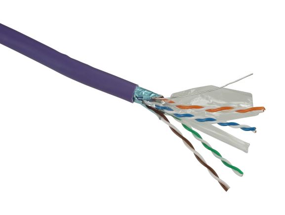 SOLARIX SXKD-6-FTP-LSOH kabel F/UTP, kat. 6, LSOH Dca,s2,d2,a1, cívka 500m