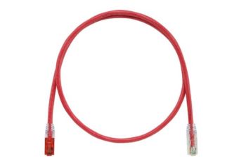 PANDUIT STPK6X2MRD klíčovaný propojovací kabel RJ45/RJ45, S/FTP, kat. 6A, 2m, červený