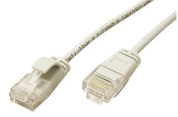 ROLINE UTP6A32-3-GY propojovací kabel tenký RJ45/RJ45, U/UTP, kat. 6A, LSOH, AWG32, délka 3m, šedý