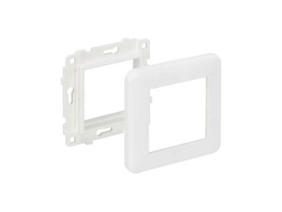 KR245/9 Rámeček 80x80mm, včetně úchytu ke krabici,   pro vložku 45x45mm, bílý