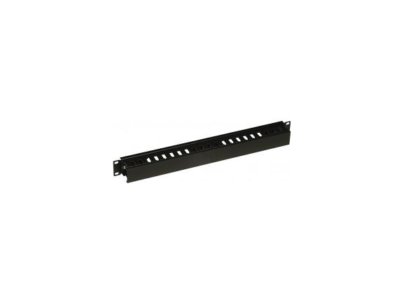 CONTEG DP-VP-K01-H vázací panel, 1U, 19", jednostranný, plastový kanál 40x40mm, černý
