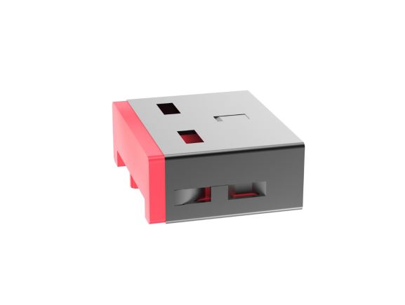 SKUSBA-V Zámek portu USB-A Smartkeeper USB, červený, balení 5 kusů
