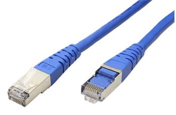ROLINE SFTP6-1-BU propojovací kabel RJ45/RJ45, S/FTP,  1m, kat. 6, modrý