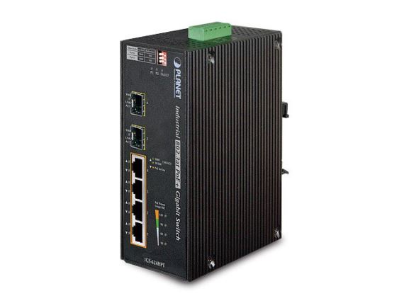 IGS-624HPT switch 4-Port 10/100/1000T 802.3at PoE + 2-Port 100/1000X SFP