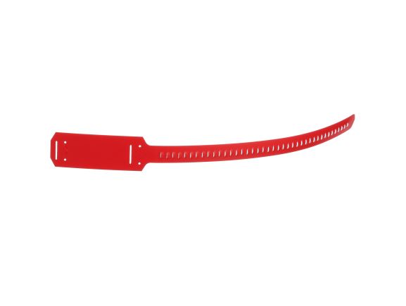 CM4S-L2 Kabelový štítek s páskou, délka 387mm, polyethylen, červený, bal.50ks