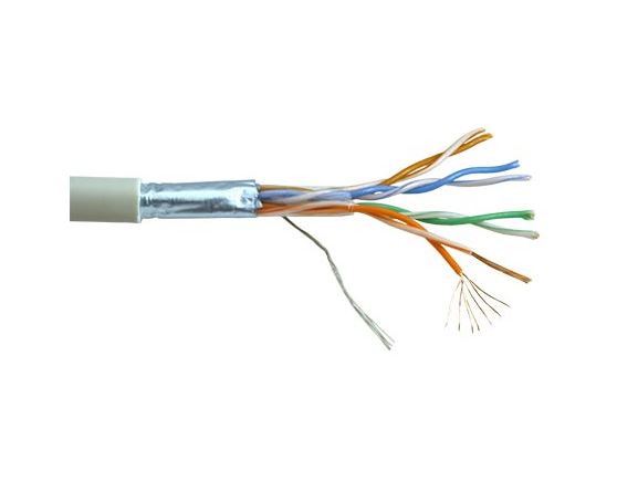 21.15.0121 kabel - licna-laněné vodiče F/UTP,AWG26, kat.5E, PVC, šedá, box 305m