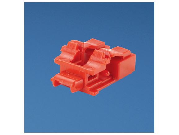 PSL-LCAB zámek duplexní LC zásuvky, červený, bal. 10 kusů + 1 nástroj