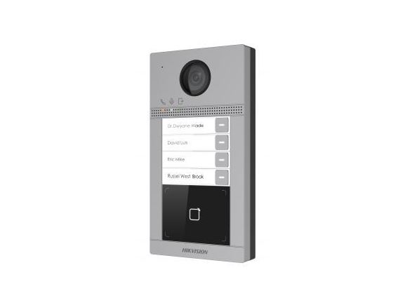 DS-KV8413-WME1 dveřní IP interkom, 4-tlačítkový, čtečka karet, 2MPx kamera, WiFi