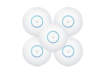 UAP-AC-PRO-5 UniFi Access Point 2.4/5 GHz, 802.11a/b/g/n/ac, 450/1300Mbps, dosah až 122m, bal. 5 kusů