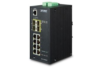 PLANET IGS-12040MT switch 8-Port 10/100/1000T + 4-Port 100/1000X SFP Managed Switch (-40~75C)
