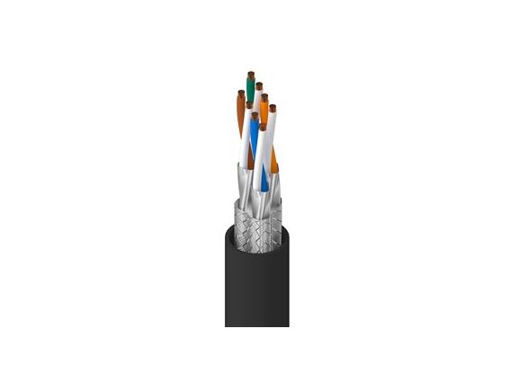 74004PU.01305 průmyslový kabel cat.7, S/FTP, AWG23, drát, PUR plášť, IP67, cívka 305m, barva černá