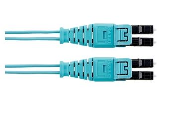 PANDUIT FX2ELQ1Q1SNM003 optický propojovací kabel LC-LC duplex MM 50/125um OM3, délka 3m, Push-Pull konektory