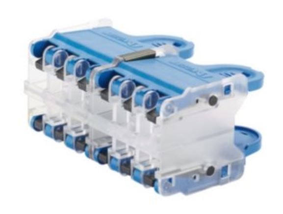 QPPN12BU patice PlugPack pro 12 konektorů RJ45, pro rychlé osazení switchů (Cisco), modrá