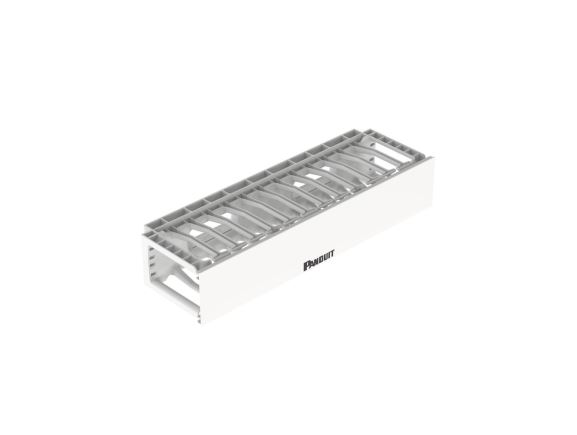 NMF2WH Horizontální vyvazovací panel 2U, v. 88mm, h. 157mm, jednostranný, bílý