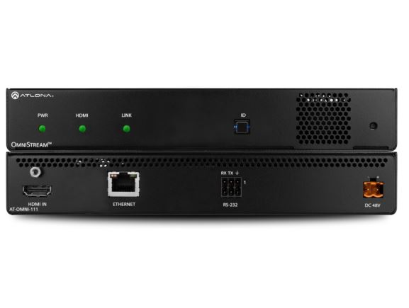 LAN-AT-OMNI-111 převodník AV na IP (Gigabit Ethernet), jednokanálový HDMI, až pro 4K/UHD, podpora PoE