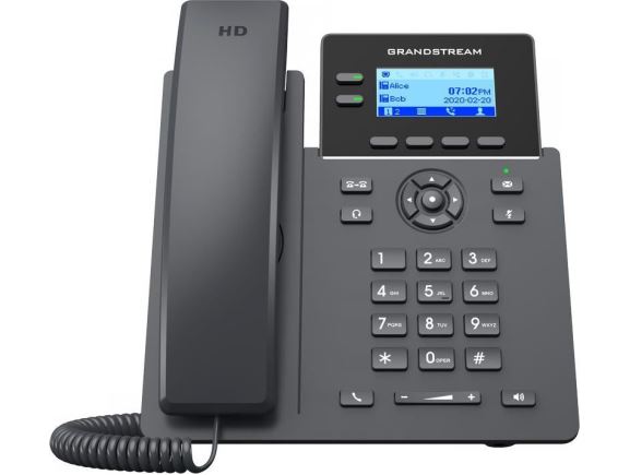 GRP2602P IP telefon, 5-ti cestná audiokonference, 2xRJ45, PoE