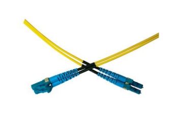 LEVITON VPC-S2D1LCLC0010 optický propojovací kabel LC/PC-LC/PC duplex 1,6mm SM, ITU-T G.657.A1,  žlutý, 1m