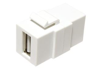 GOOBAY 25.92.0120 keystone spojka USB A(F) - USB A(F), 2.0, bílá
