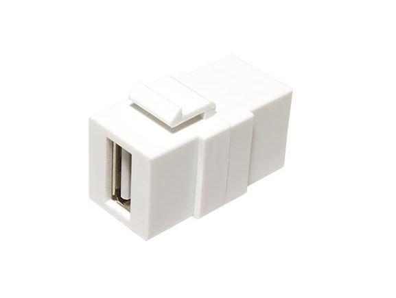 25.92.0120 keystone spojka USB A(F) - USB A(F), 2.0, bílá