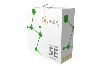 SOLARIX SXKD-5E-UTP-PVC-100 kabel U/UTP, kat.5E, PVC Eca, šedý, box 100m