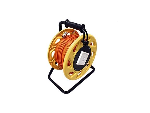 21.15.0007 prodlužovací kabel S/FTP, kat. 6a, přenosný na bubnu, 60m, oranžový