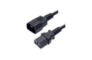 CONTEG IP-C-C3C418 kabel napájecí IEC 60320 C13 – C14, délka 1,8m, černý