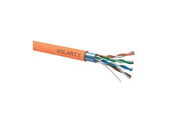 SOLARIX SXKD-5E-FTP-LSOHFR-B2ca kabel F/UTP, kat.5E, LSOHFR B2ca s1 d1 a1, oranžový, cívka 500m