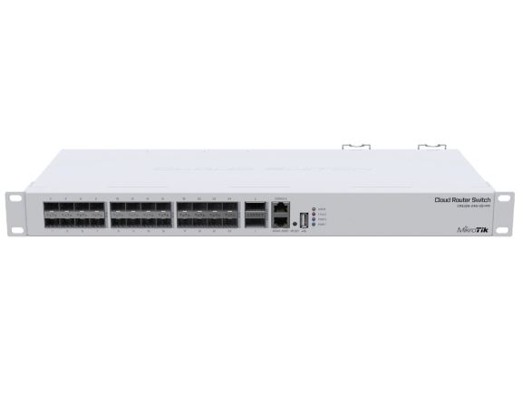 CRS326-24S+2Q+RM Cloud Router Switch, 24x GLAN, 2QSFP+, POE
