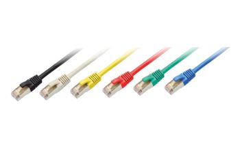 FTP-2-GR-BK Propojovací kabel RJ45/RJ45, F/UTP, 2m, kat. 5E, zelený, LSOH