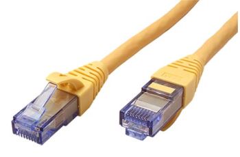 21.15.2721 Propojovací kabel RJ45/RJ45, U/UTP, 1m, kat. 6A, LSOH, žlutý