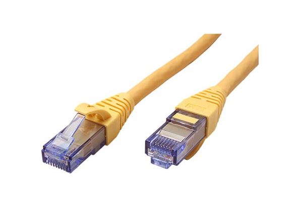 21.15.2721 Propojovací kabel RJ45/RJ45, U/UTP, 1m, kat. 6A, LSOH, žlutý