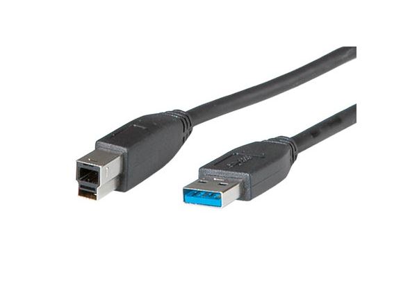 11.02.8871 USB 3.0 SuperSpeed kabel USB3.0 A(M) - USB3.0 B(M), 3m, černý