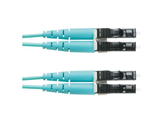FX2ELLNLNSNM002 optický propojovací kabel LC-LC duplex MM 50/125um OM3, délka 2m, tyrkysová