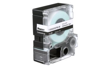PANDUIT T100X000VPM-BK kazeta MP s kontinuální popisovací páskou, šířka 24mm, délka 7m, černá na bílé, vinyl