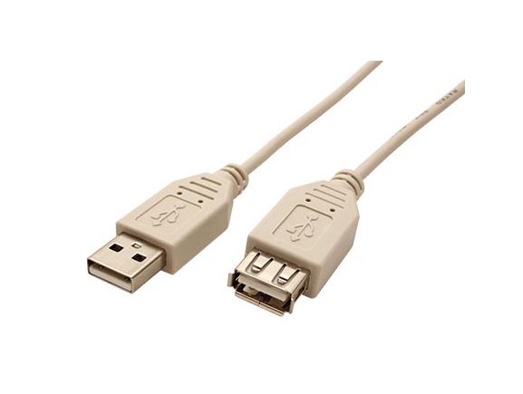 11.92.8962 propojovací kabel USB 2.0 A(M)-A(F), šedý, délka 5m