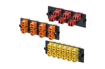 FAP6WBRDDLCZ Osazený FAP panel, 6x klíčovaná červená LC spojka, duplexní, MM/SM